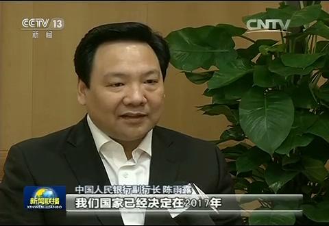 陈雨露副行长接受中央电视台专访：我国将推动建立中国绿色金融体系